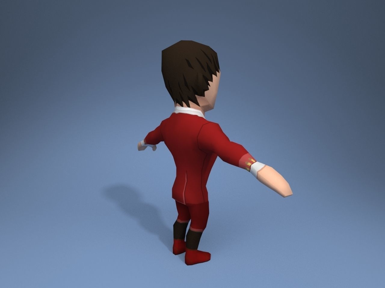 Medieval character grandee 2 Low-poly 3D model_6