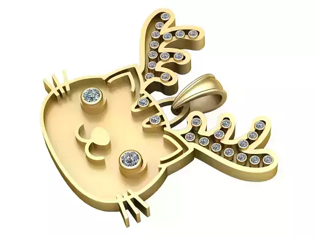 Reindeer Charm Pendant 