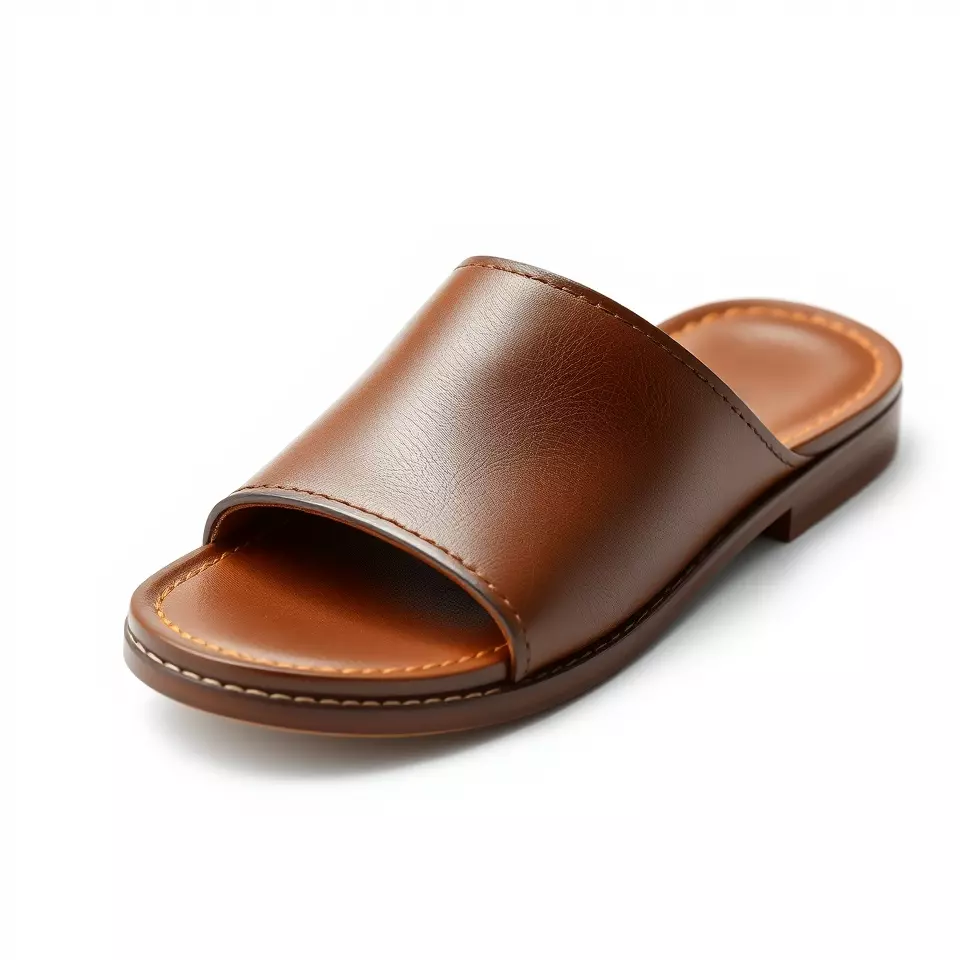 Brown Leather Sandal model pack Low-poly 3D model_2