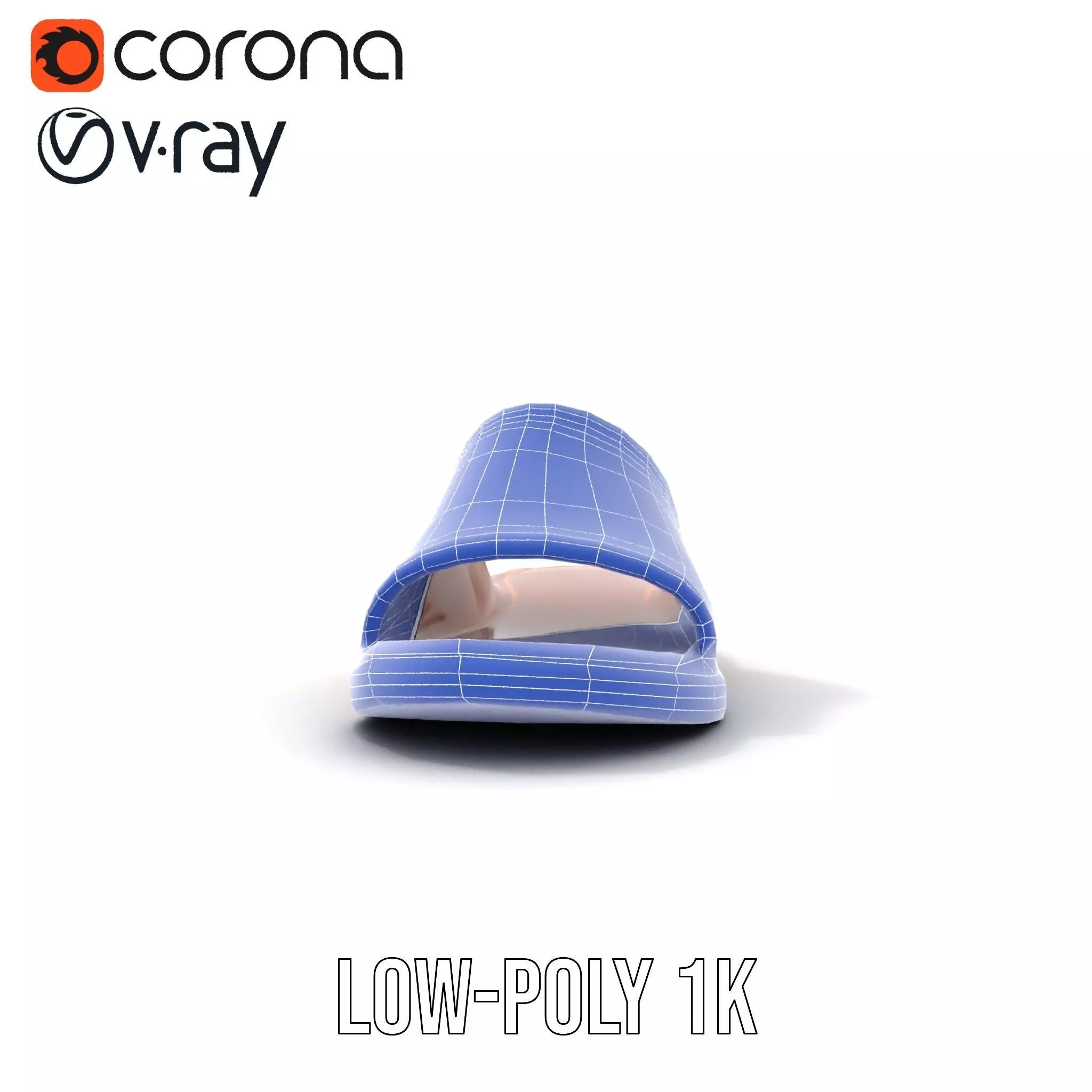 Brown Leather Sandal model pack Low-poly 3D model_22