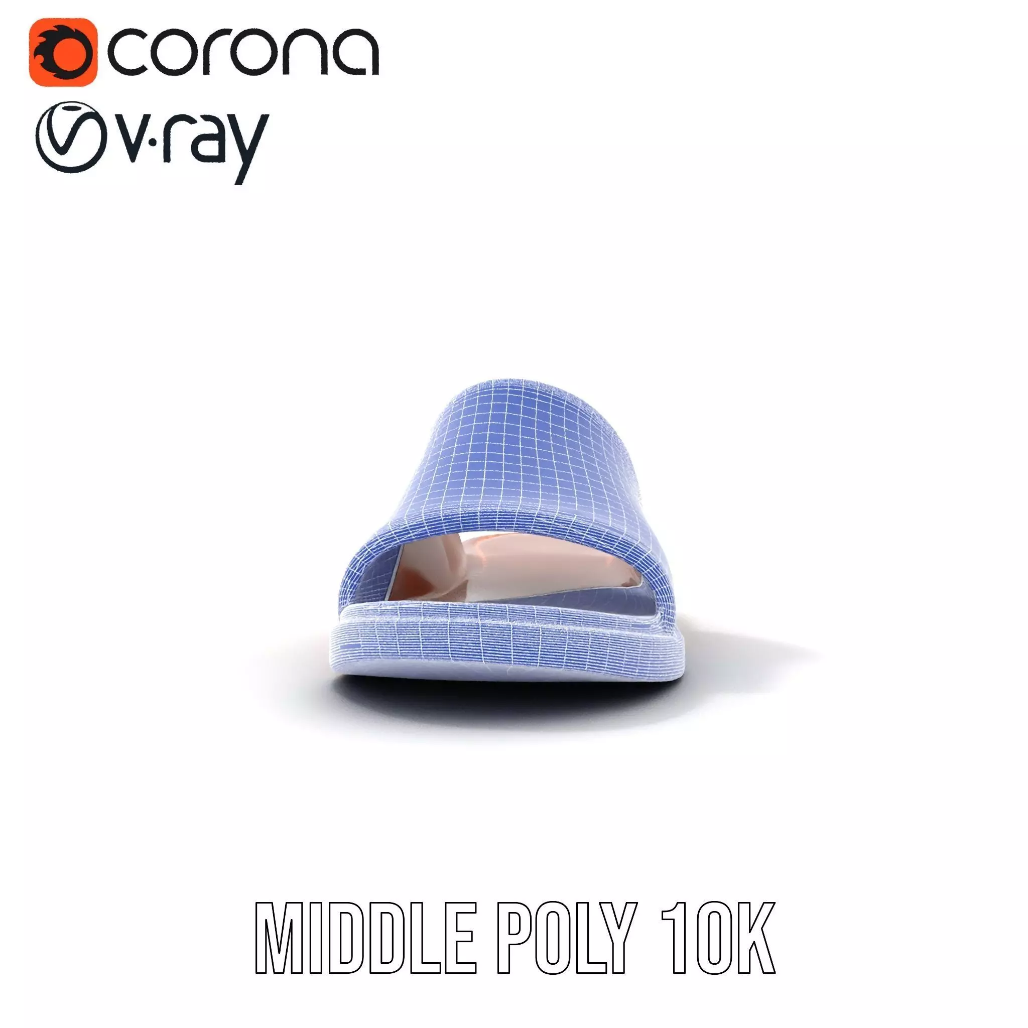 Brown Leather Sandal model pack Low-poly 3D model_18