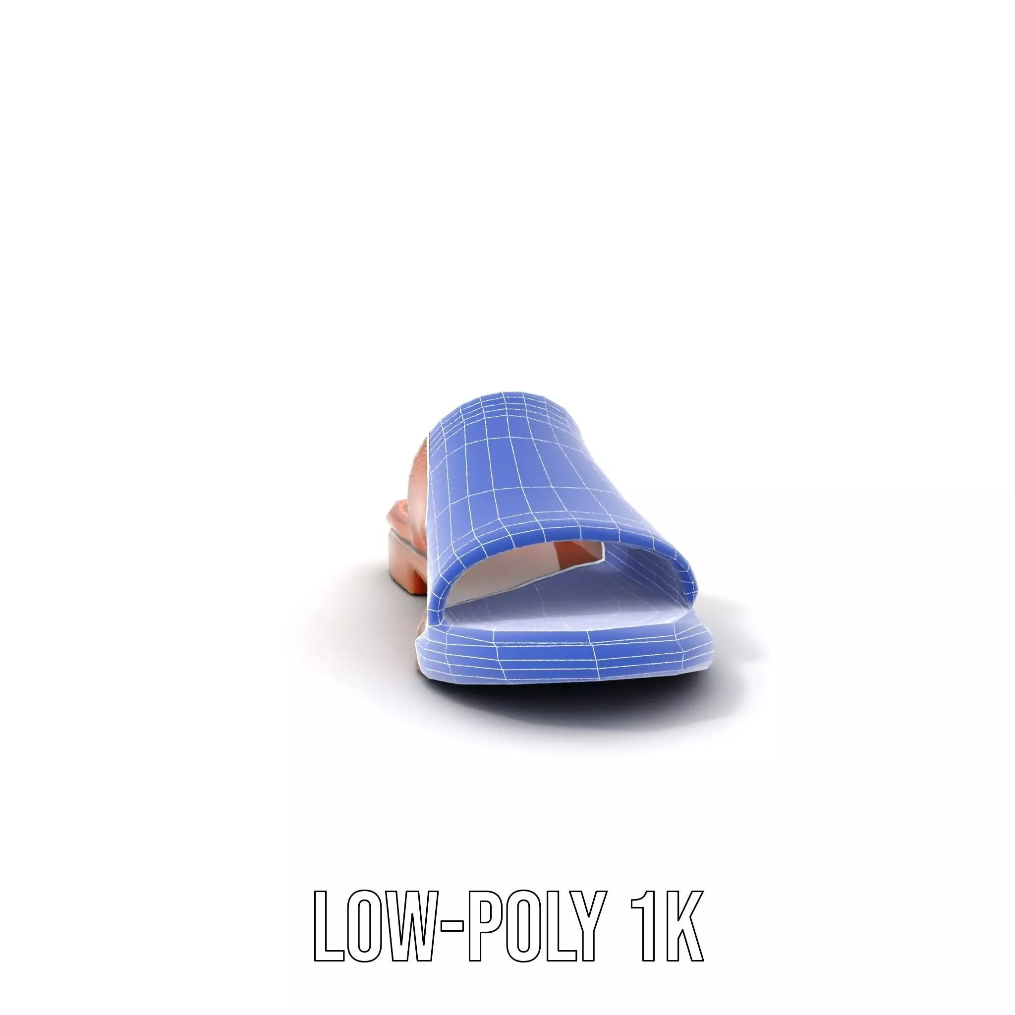 Brown Leather Sandal model pack Low-poly 3D model_19