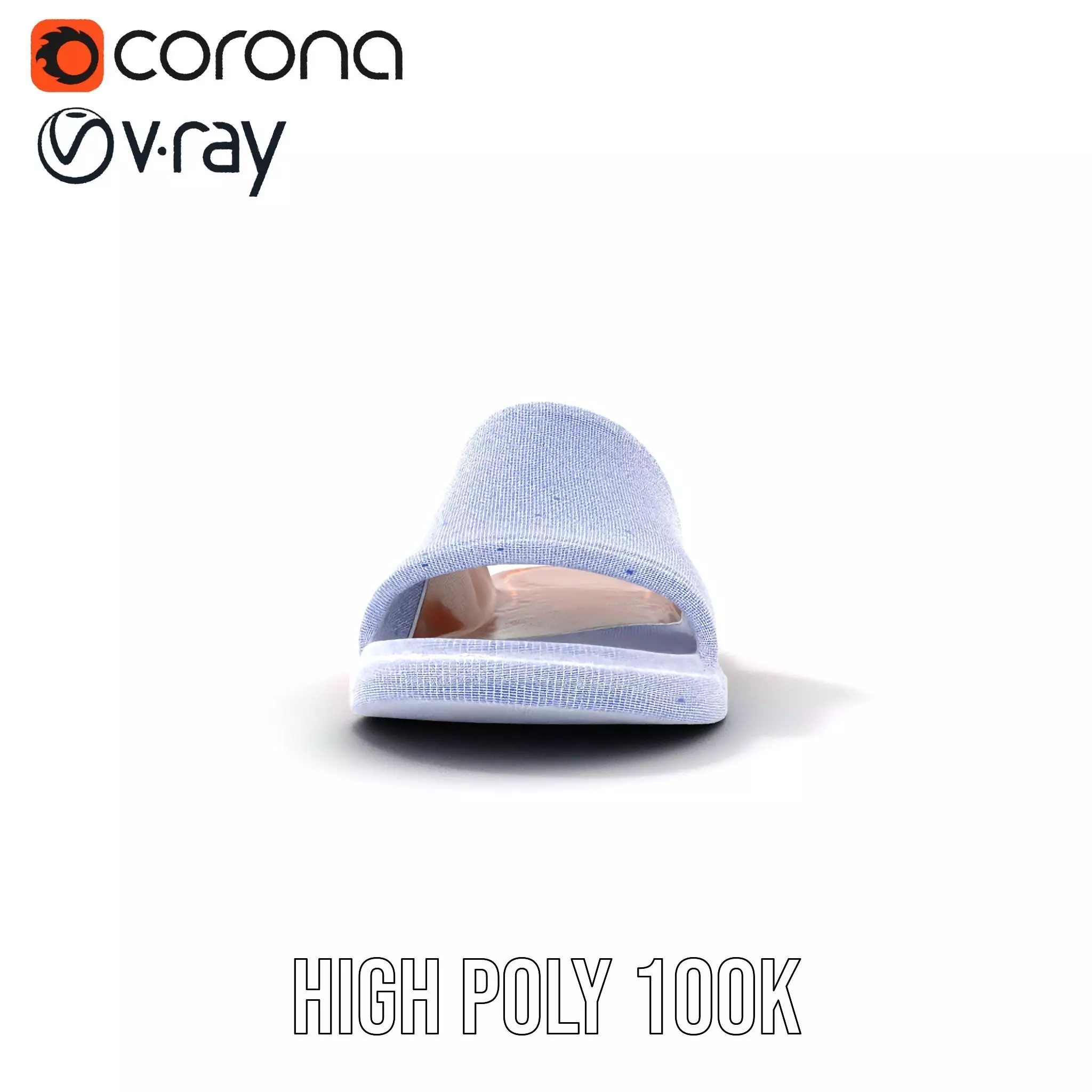 Brown Leather Sandal model pack Low-poly 3D model_34