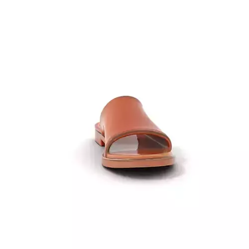 Brown Leather Sandal model pack Low-poly 3D model