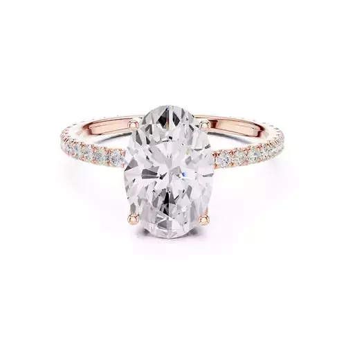 Oval Cut Diamond Engagement Wedding Ring 3DM STL Video