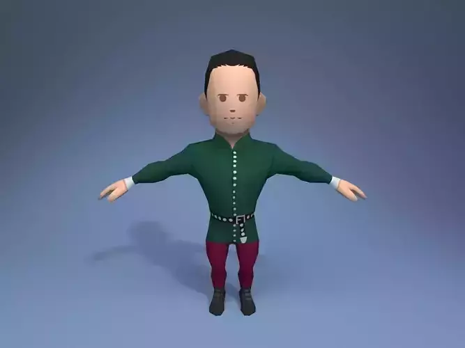 Medieval character prince