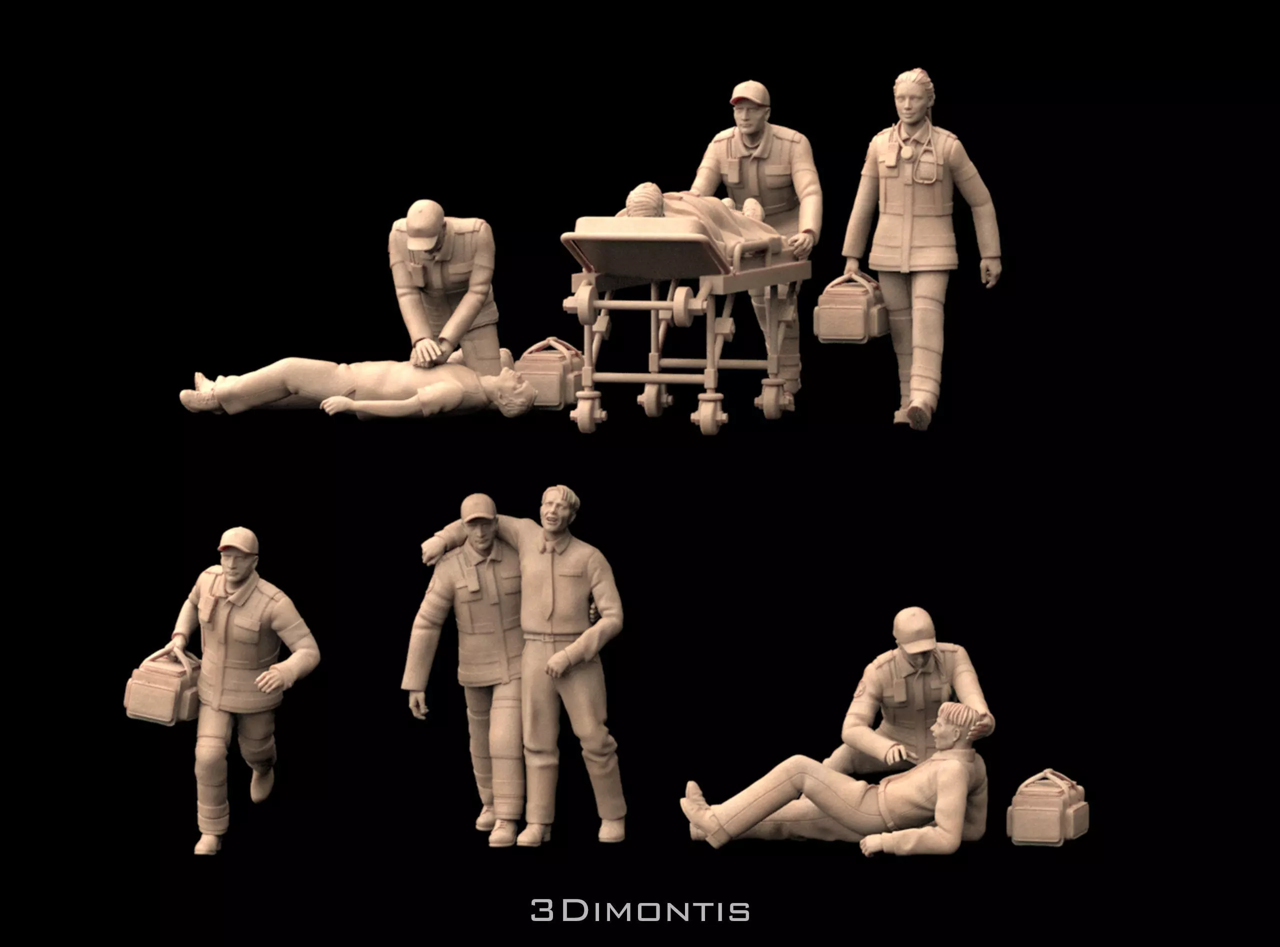 Ambulance Doctors 3D print model_22
