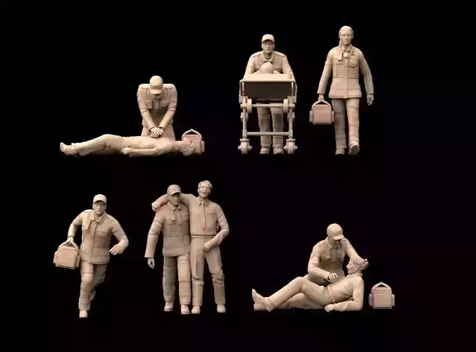 Ambulance Doctors 3D print model