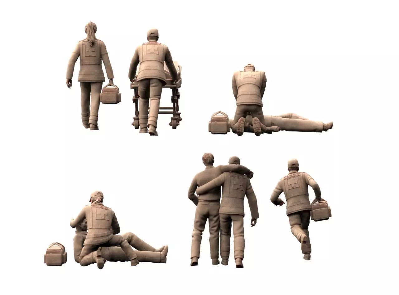 Ambulance Doctors 3D print model_4