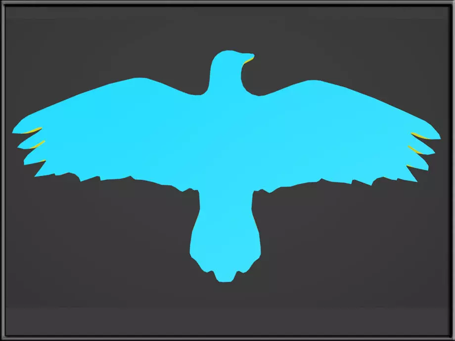 Crow 01 Low-poly 3D model_0