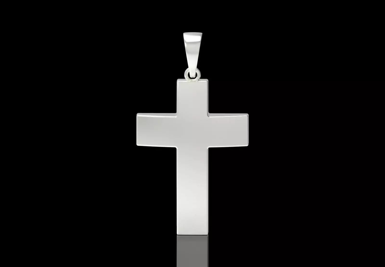 Yellow Gold Cross stl 3dm Pendant gp0475 3D print model_13