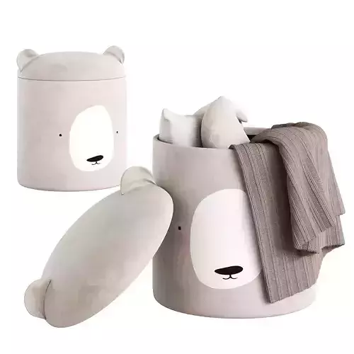 Childrens storage pouffe Bear by HM