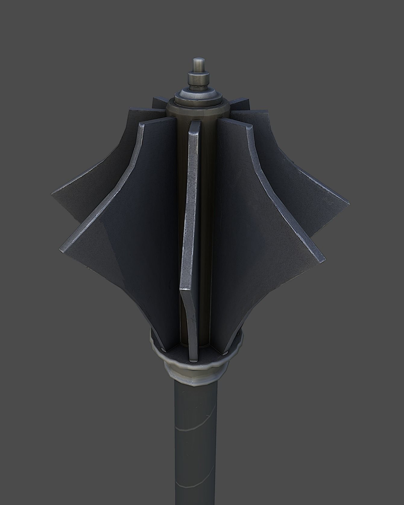 Medieval weapon pack Low-poly 3D model_9