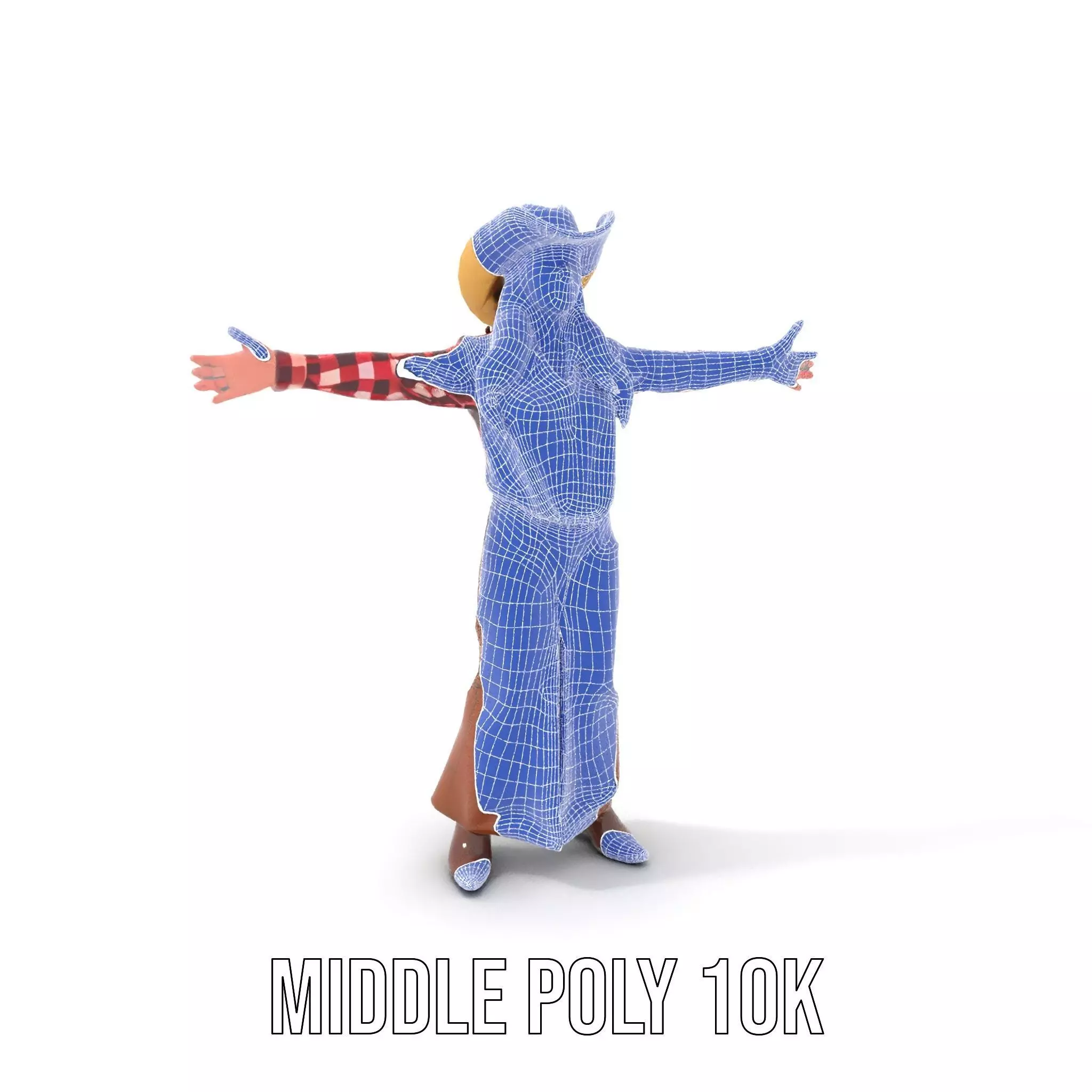 Cowgirl Plaid Shirt model pack Low-poly 3D model_25