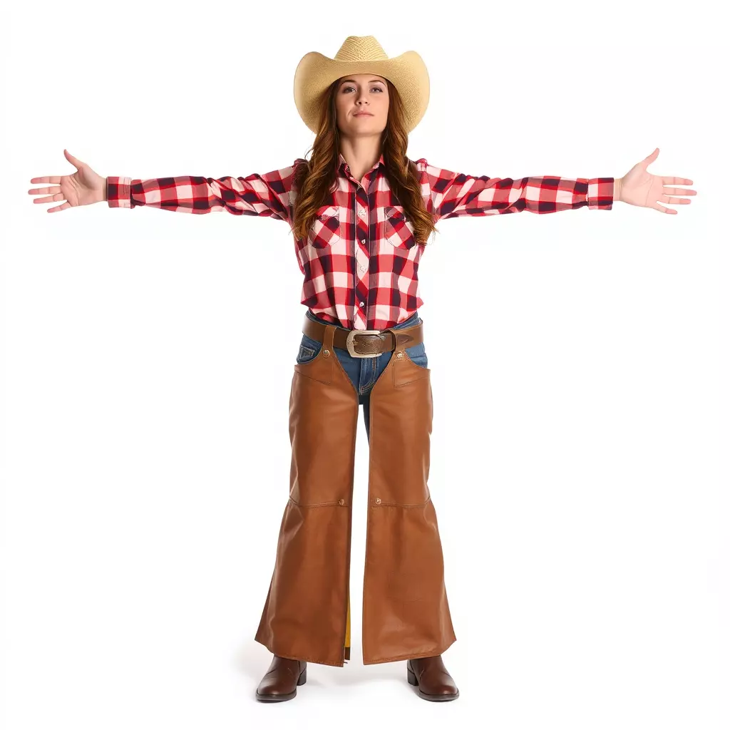 Cowgirl Plaid Shirt model pack Low-poly 3D model_2