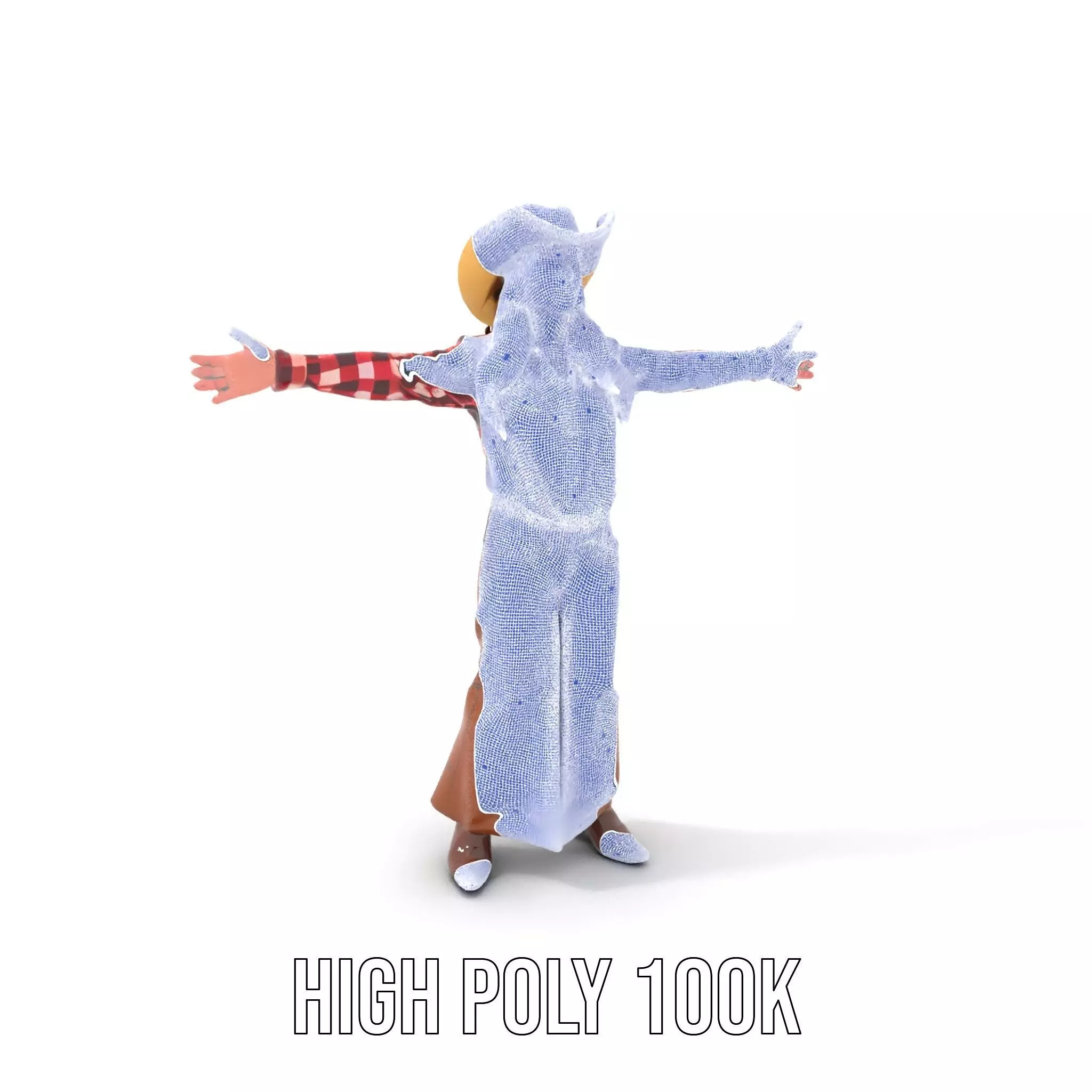 Cowgirl Plaid Shirt model pack Low-poly 3D model_4