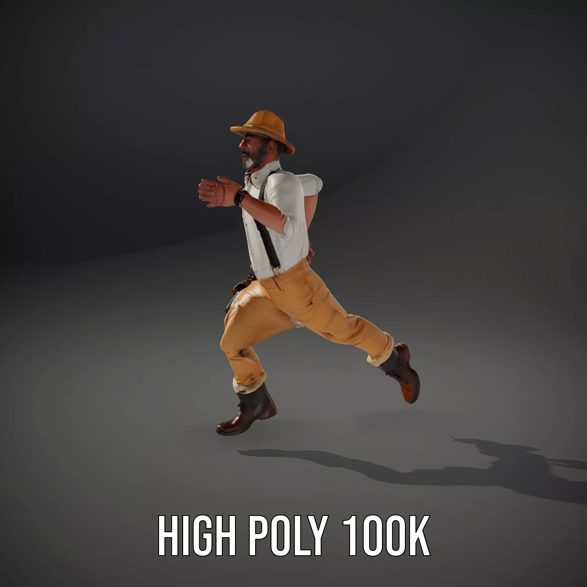 Explorer Outfit model pack Low-poly 3D model_8