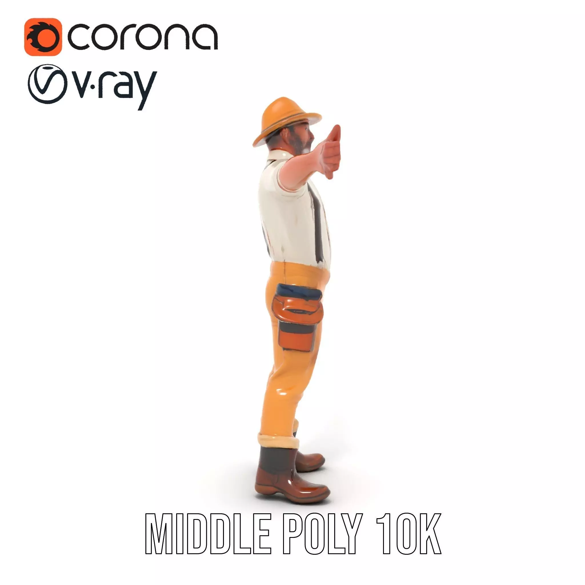 Explorer Outfit model pack Low-poly 3D model_5