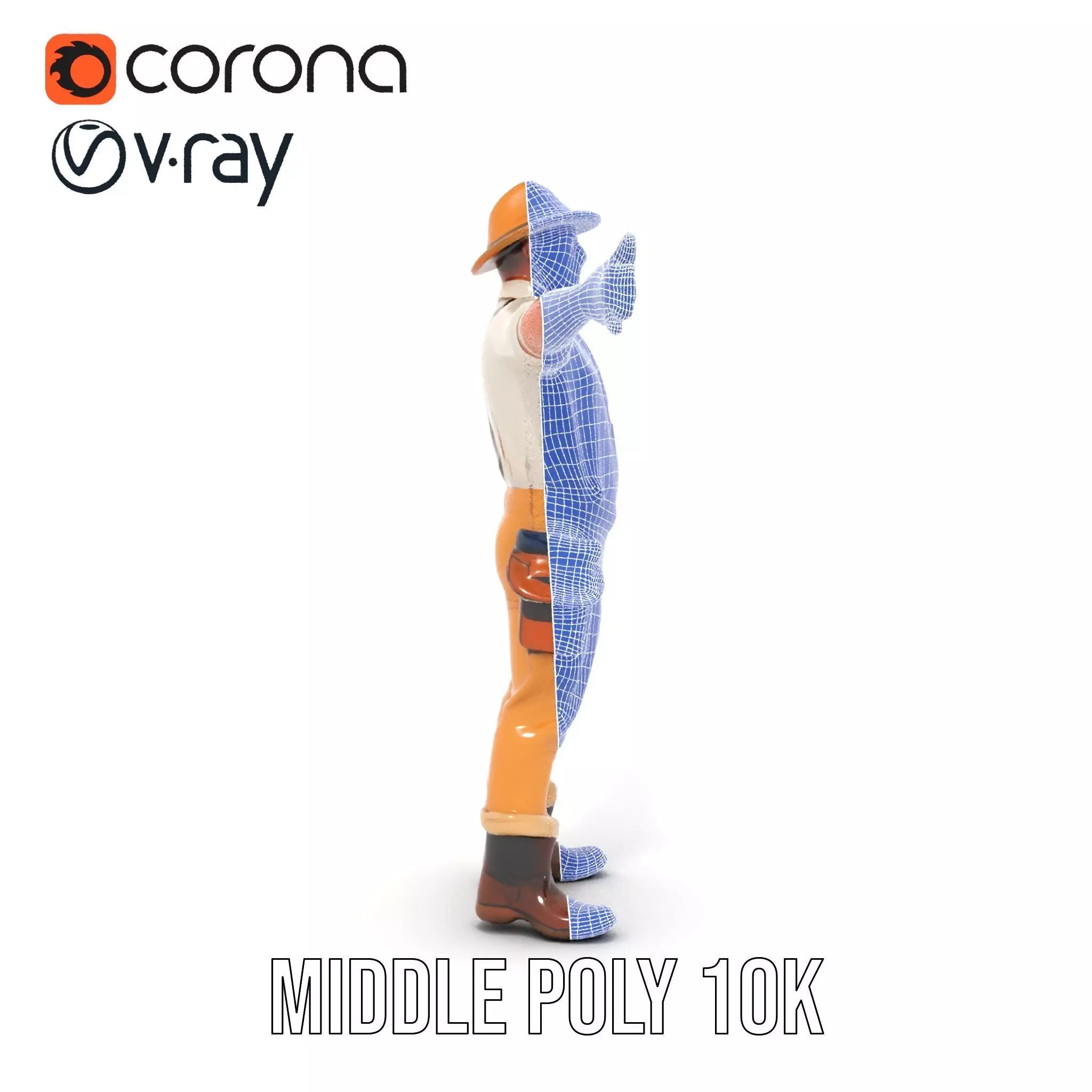 Explorer Outfit model pack Low-poly 3D model_29