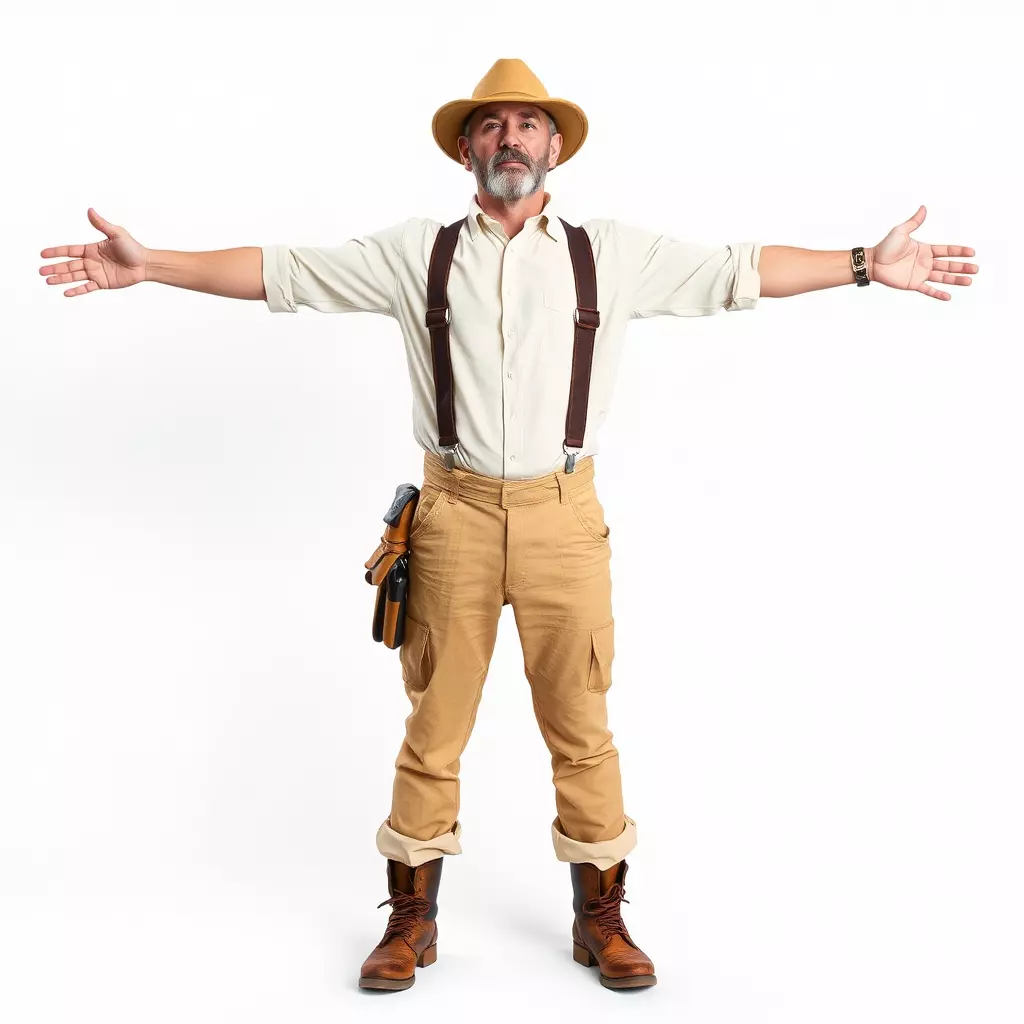 Explorer Outfit model pack Low-poly 3D model_2