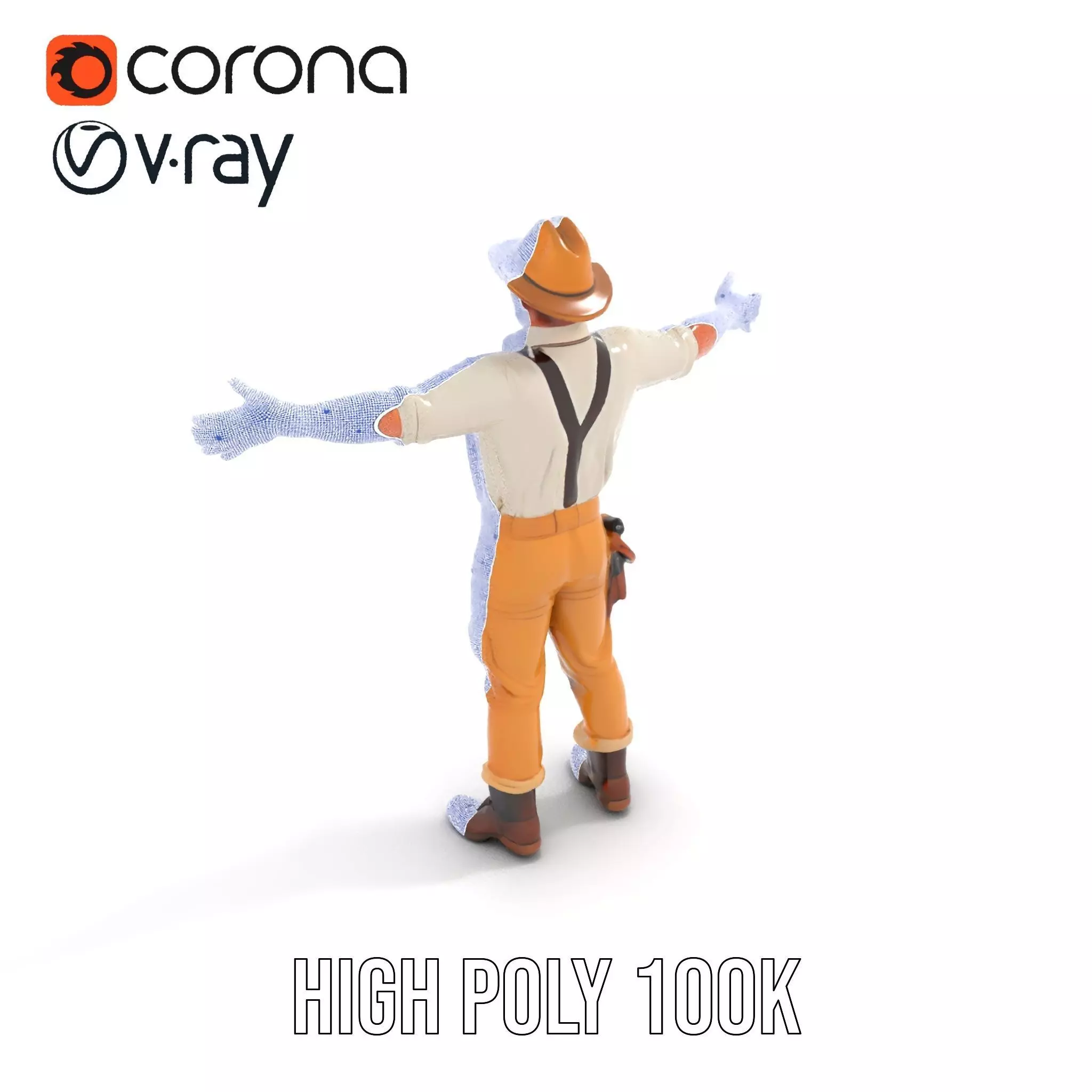 Explorer Outfit model pack Low-poly 3D model_23