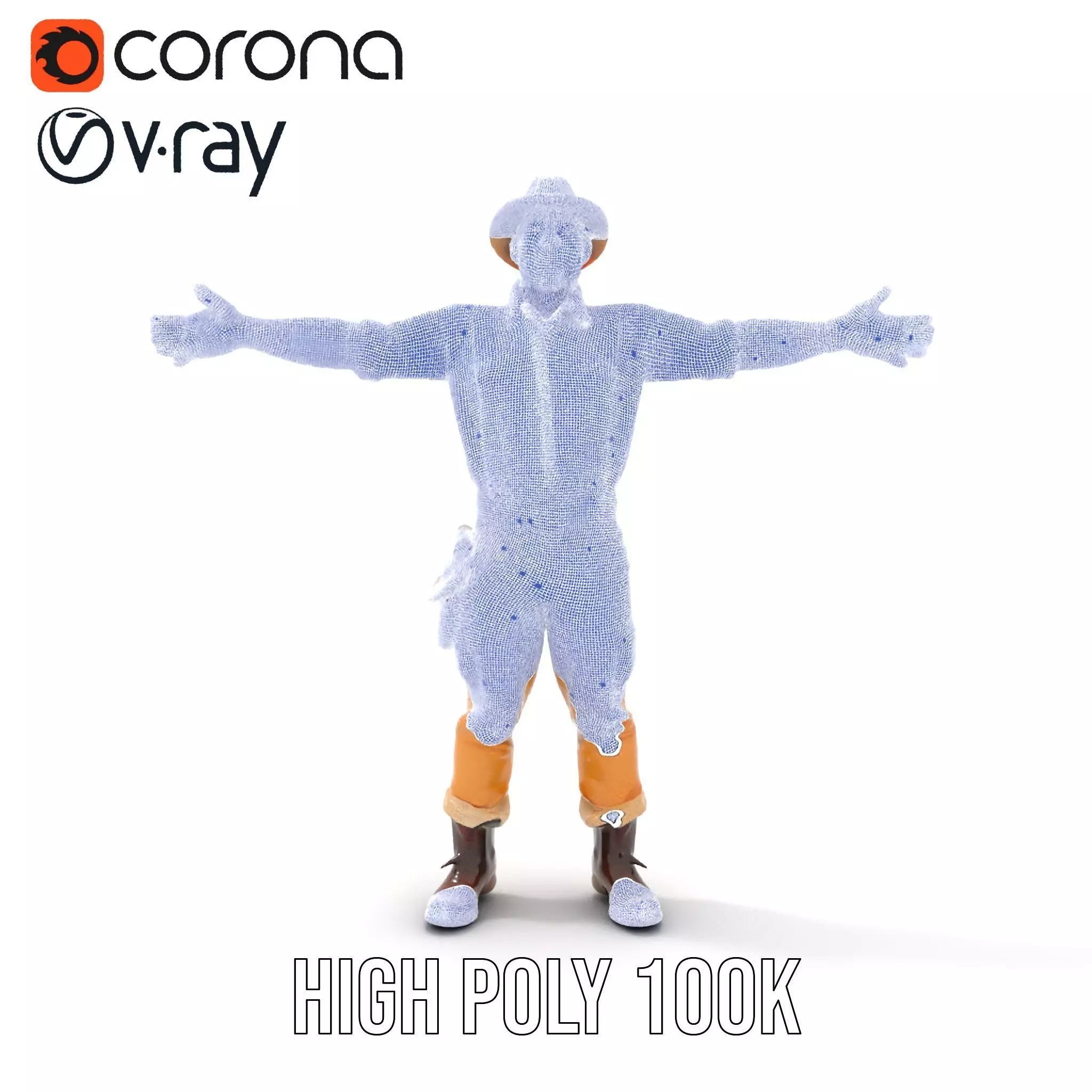 Explorer Outfit model pack Low-poly 3D model_34