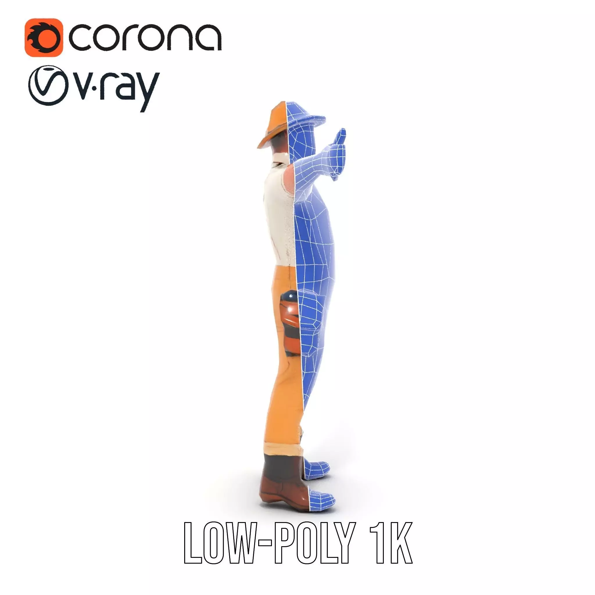 Explorer Outfit model pack Low-poly 3D model_30