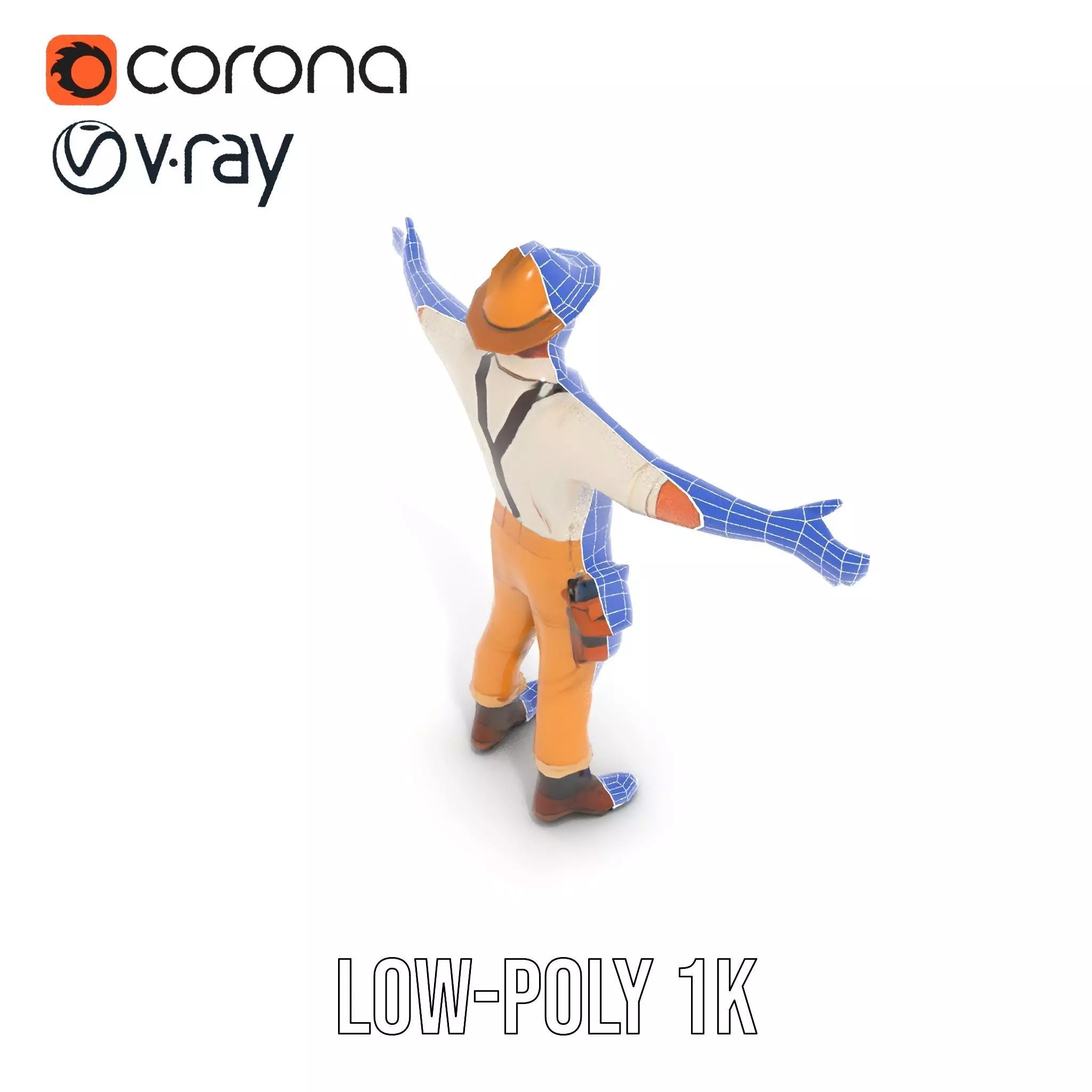 Explorer Outfit model pack Low-poly 3D model_28
