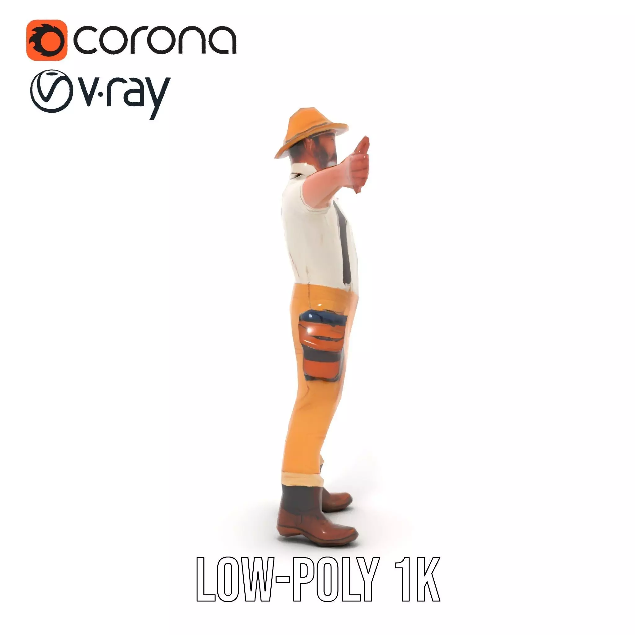 Explorer Outfit model pack Low-poly 3D model_25