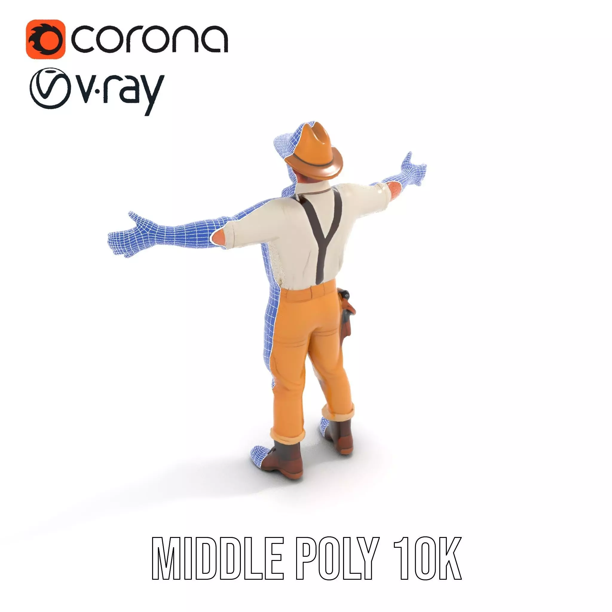 Explorer Outfit model pack Low-poly 3D model_24