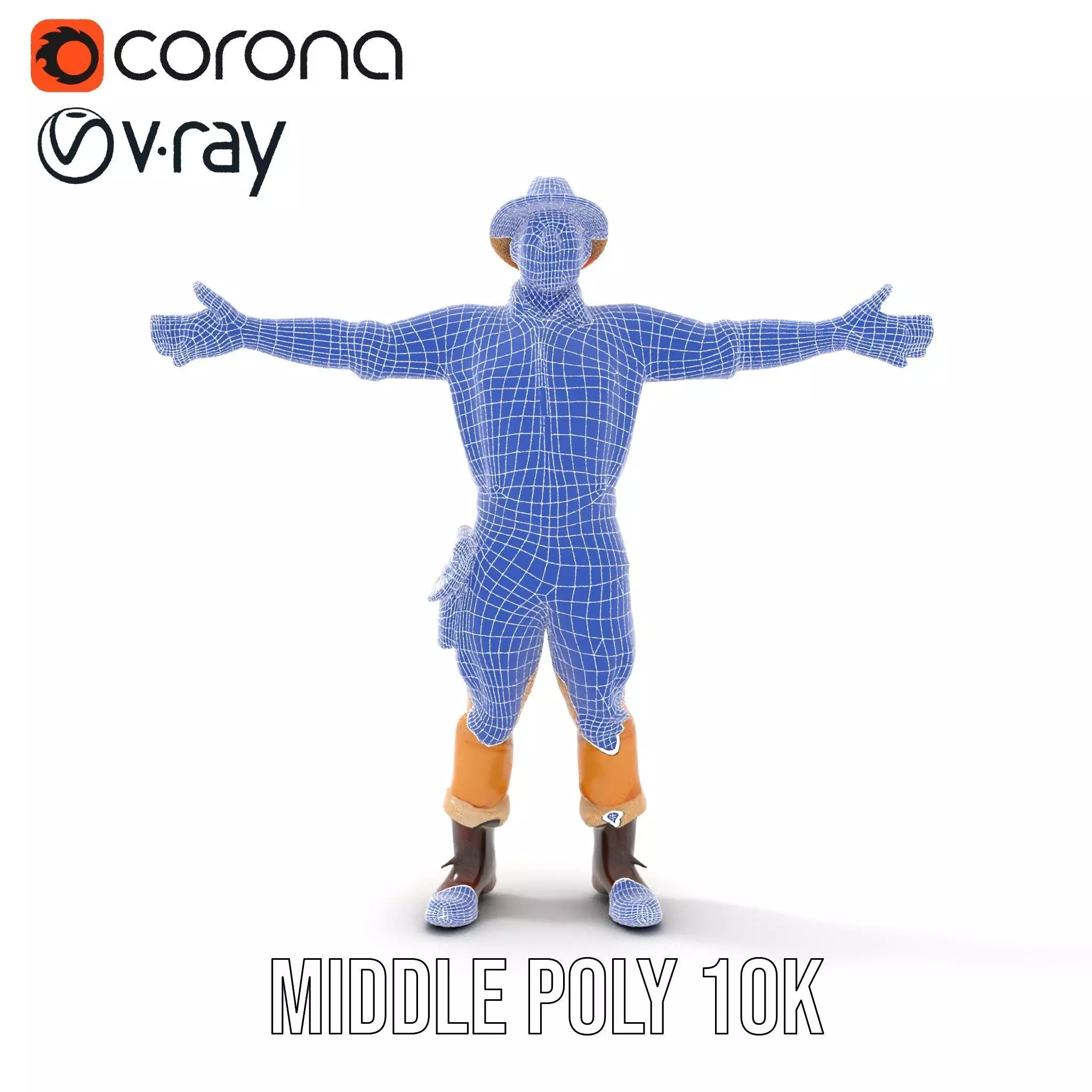 Explorer Outfit model pack Low-poly 3D model_27