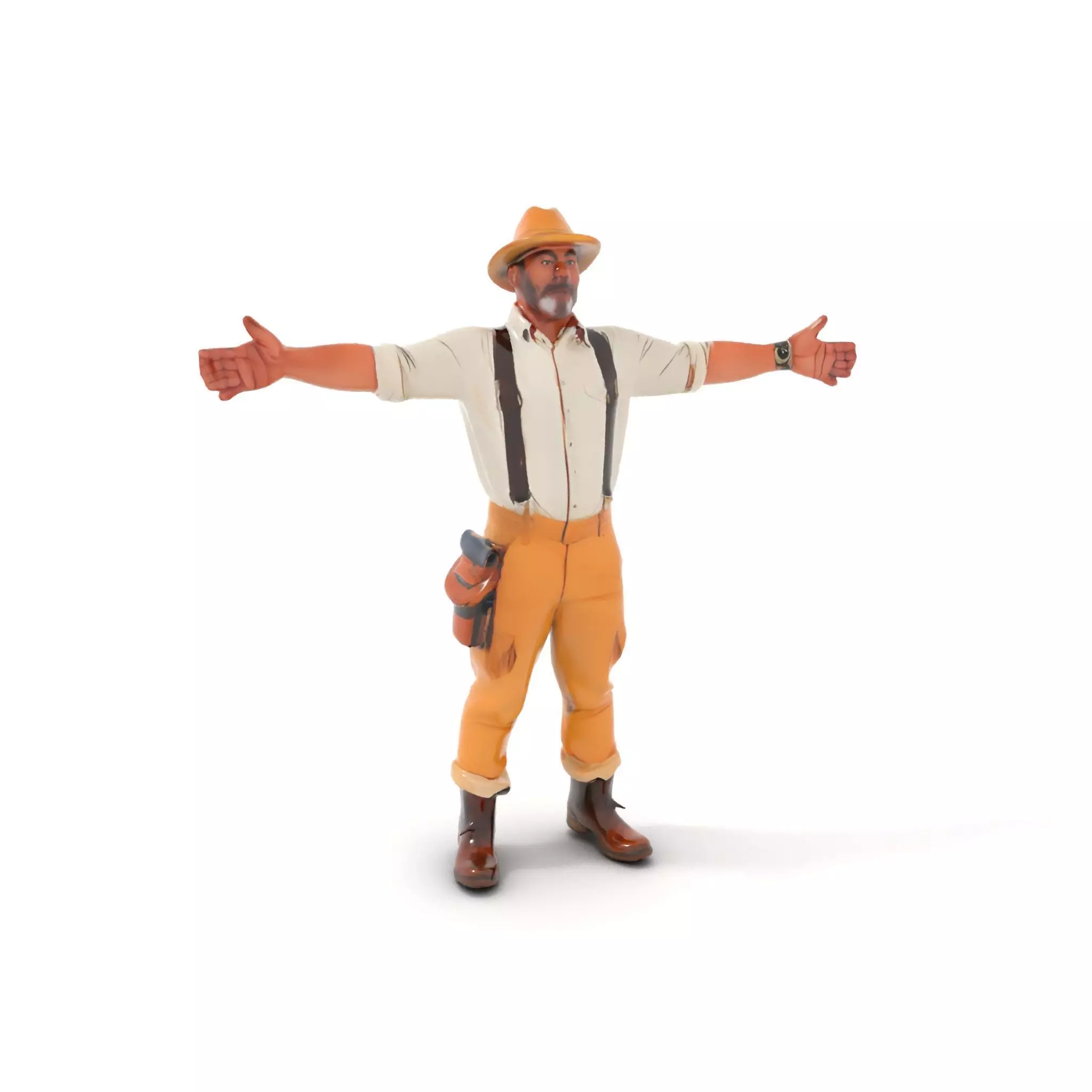 Explorer Outfit model pack Low-poly 3D model_11