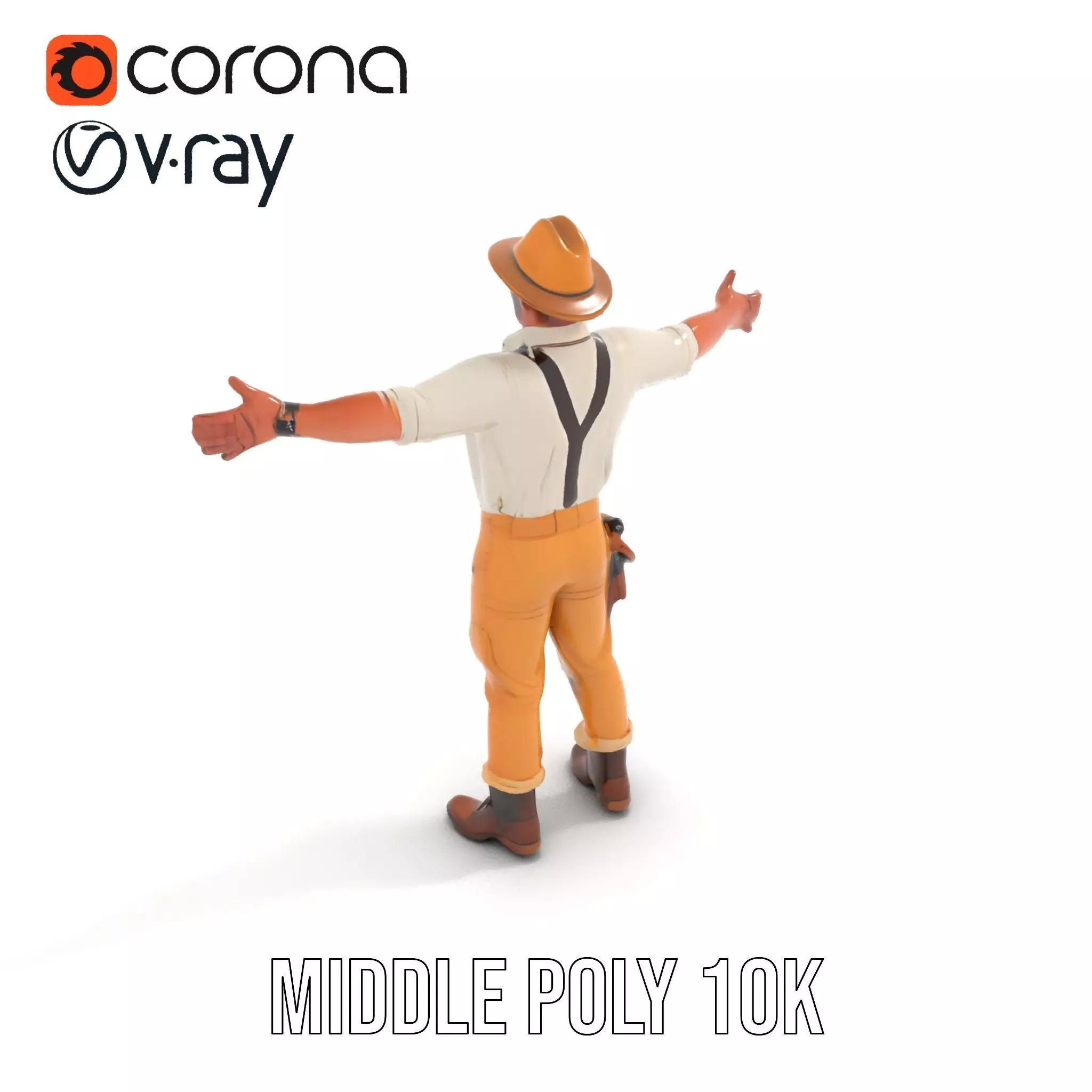 Explorer Outfit model pack Low-poly 3D model_6