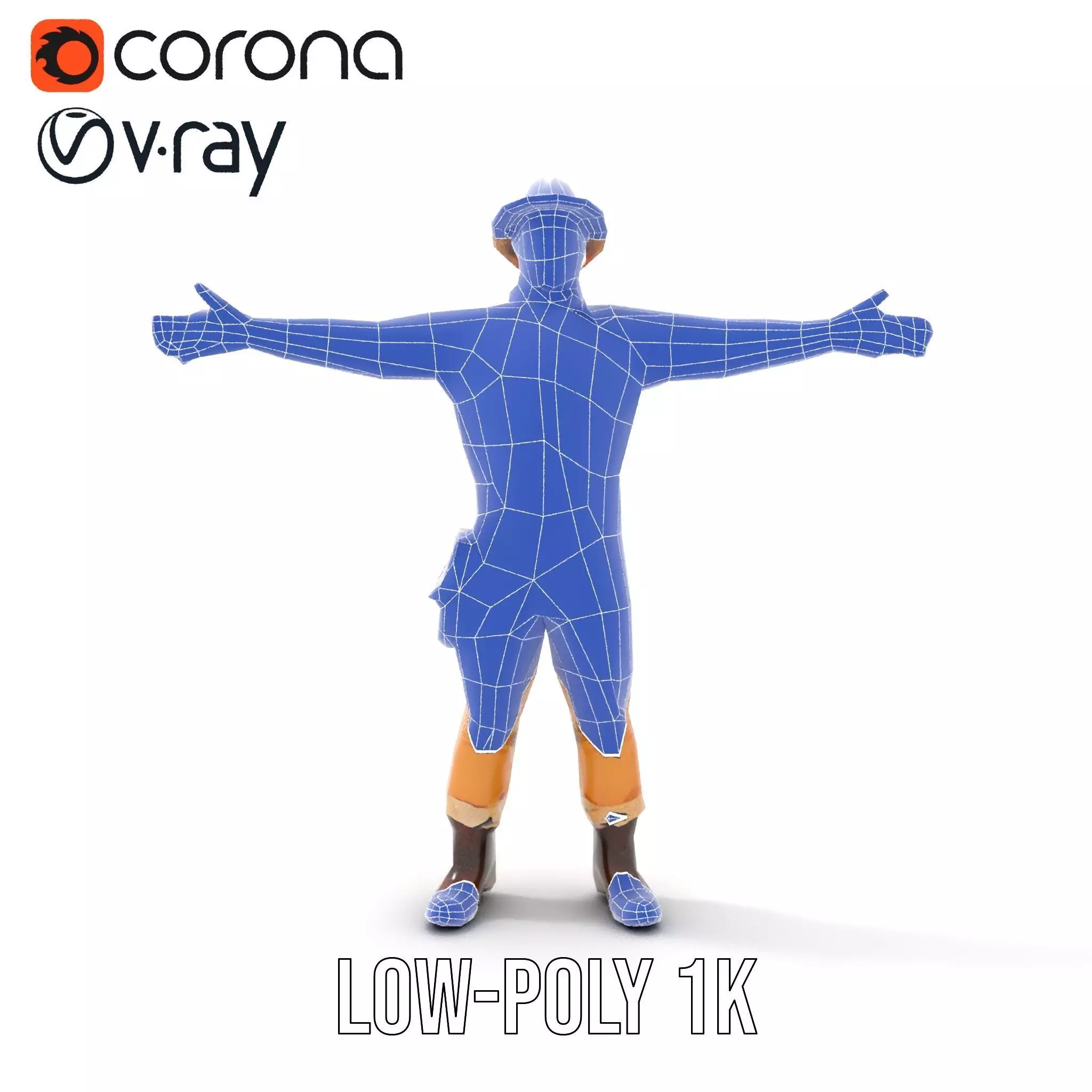 Explorer Outfit model pack Low-poly 3D model_22