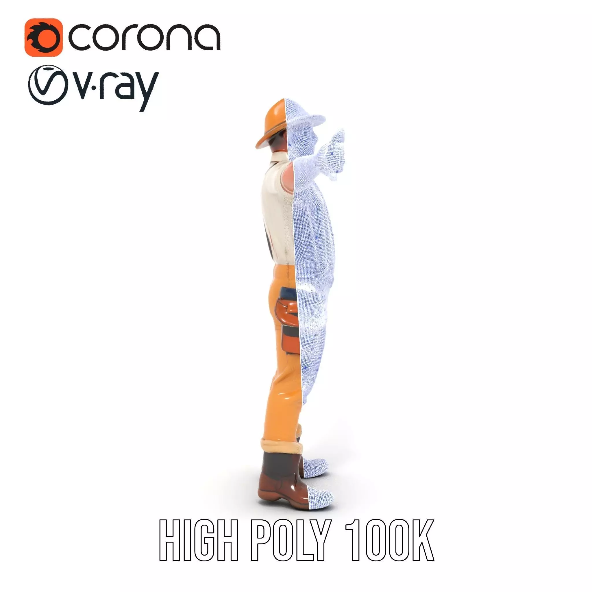 Explorer Outfit model pack Low-poly 3D model_33