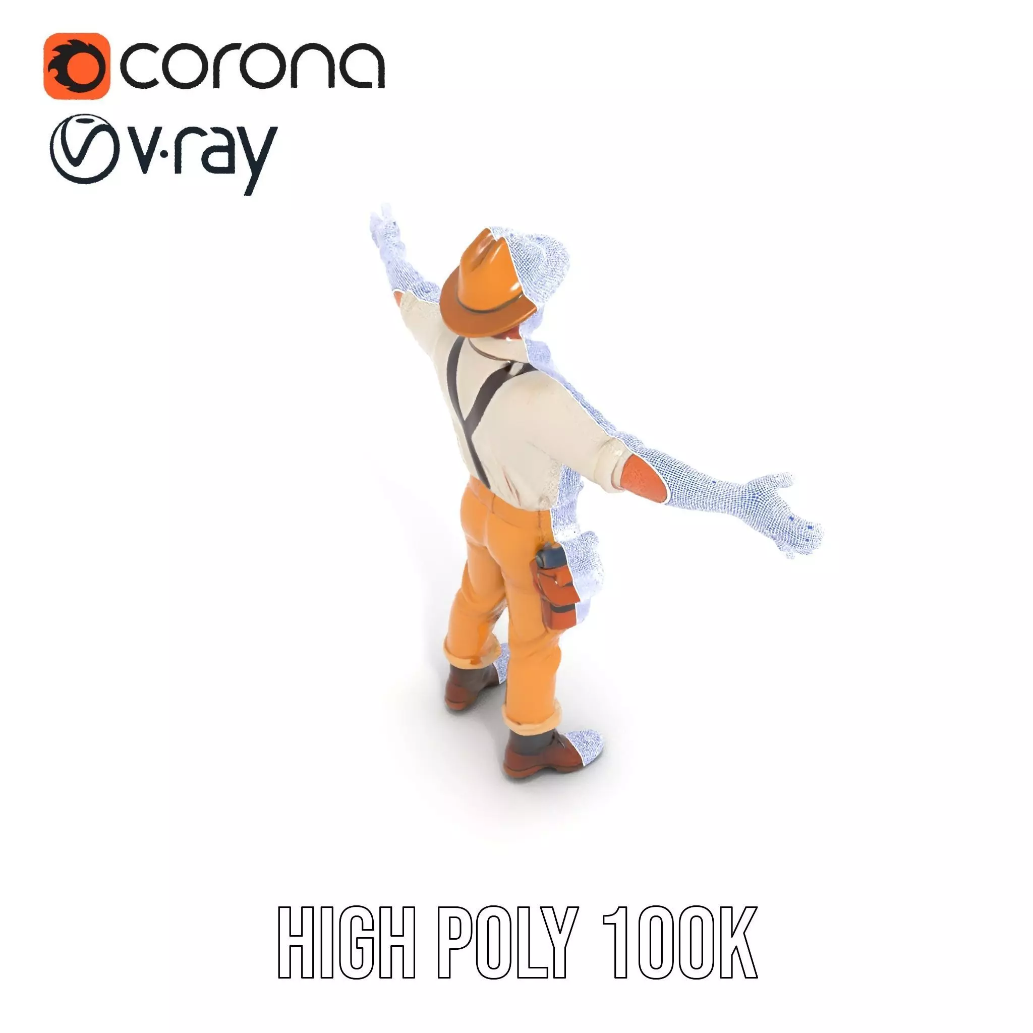 Explorer Outfit model pack Low-poly 3D model_32