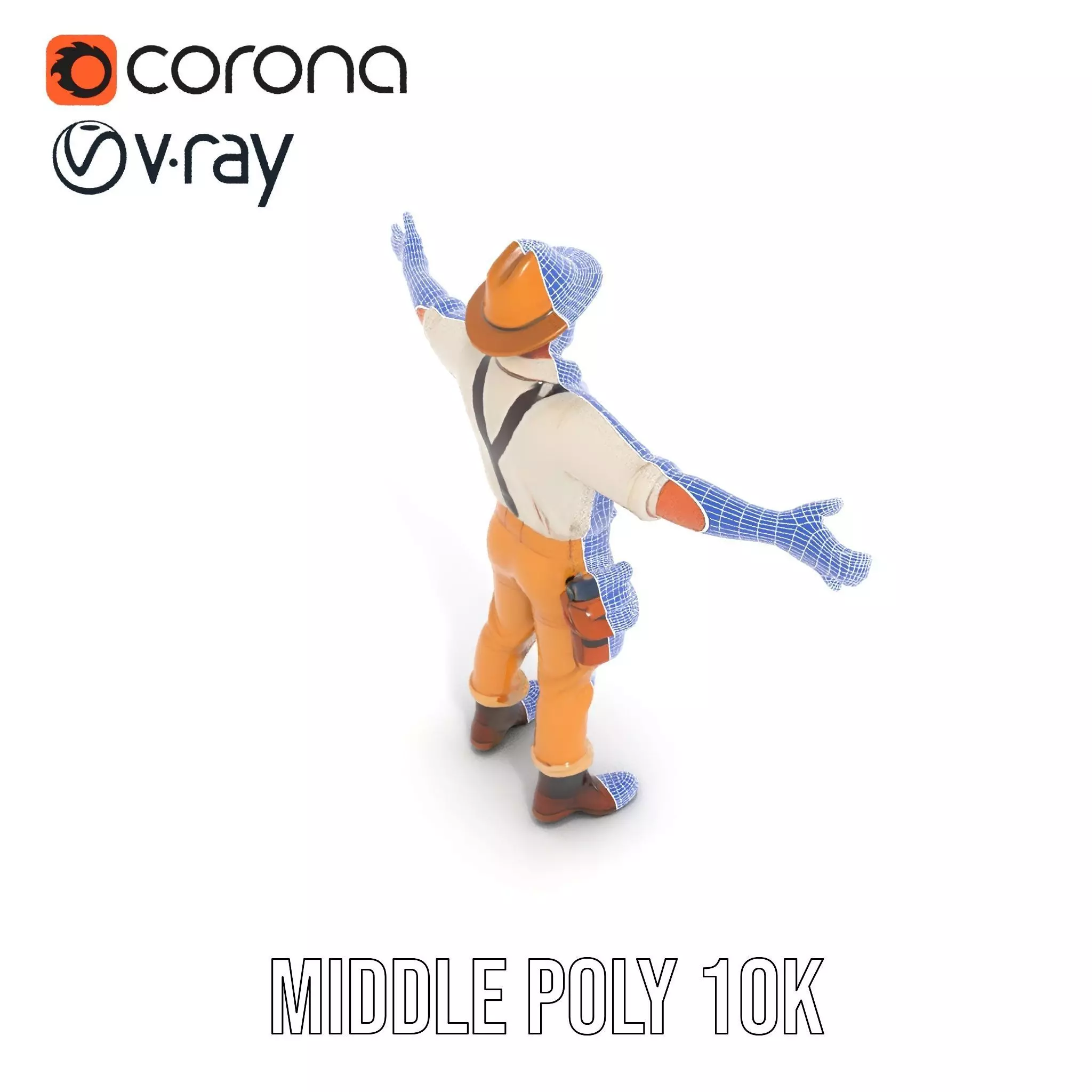 Explorer Outfit model pack Low-poly 3D model_21