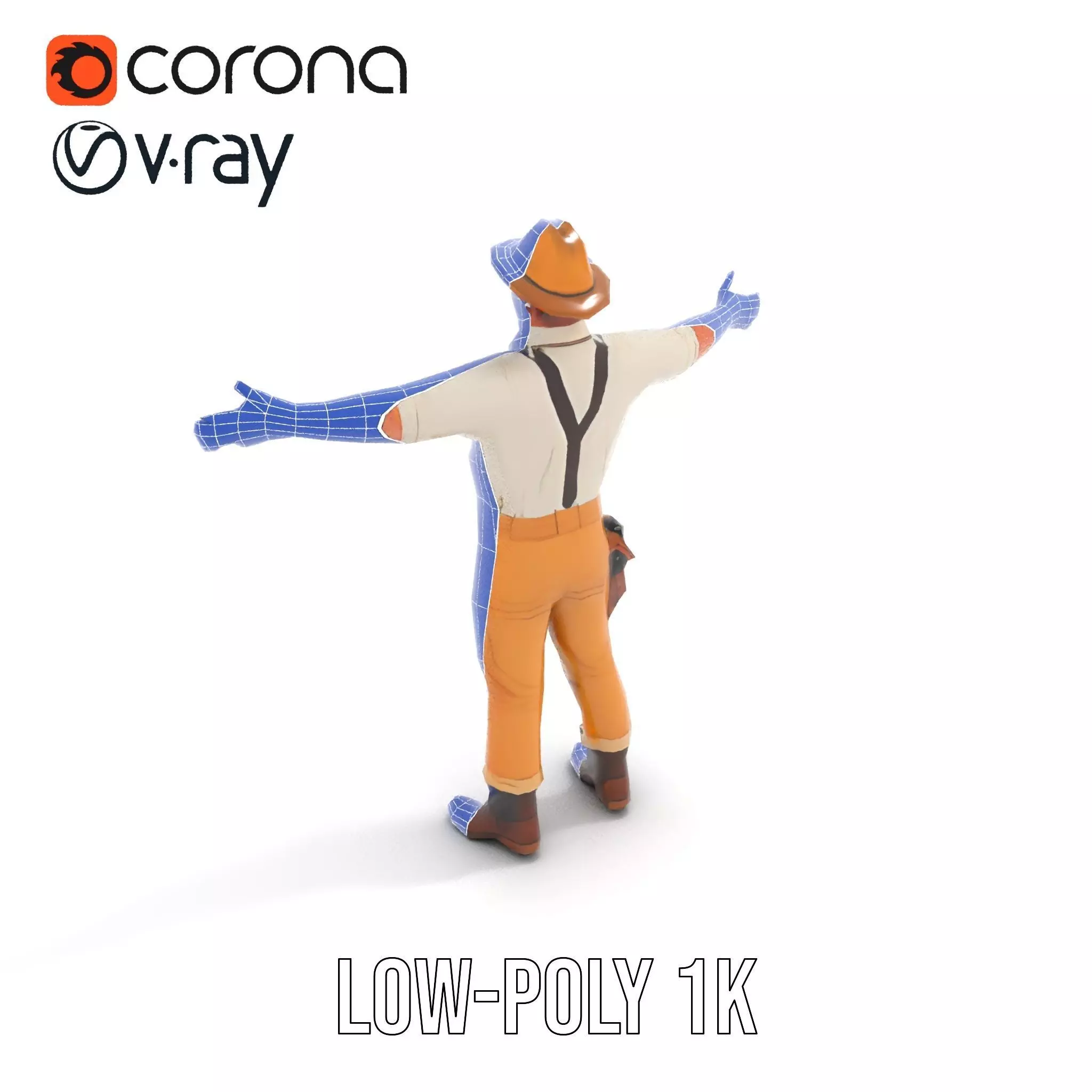 Explorer Outfit model pack Low-poly 3D model_14