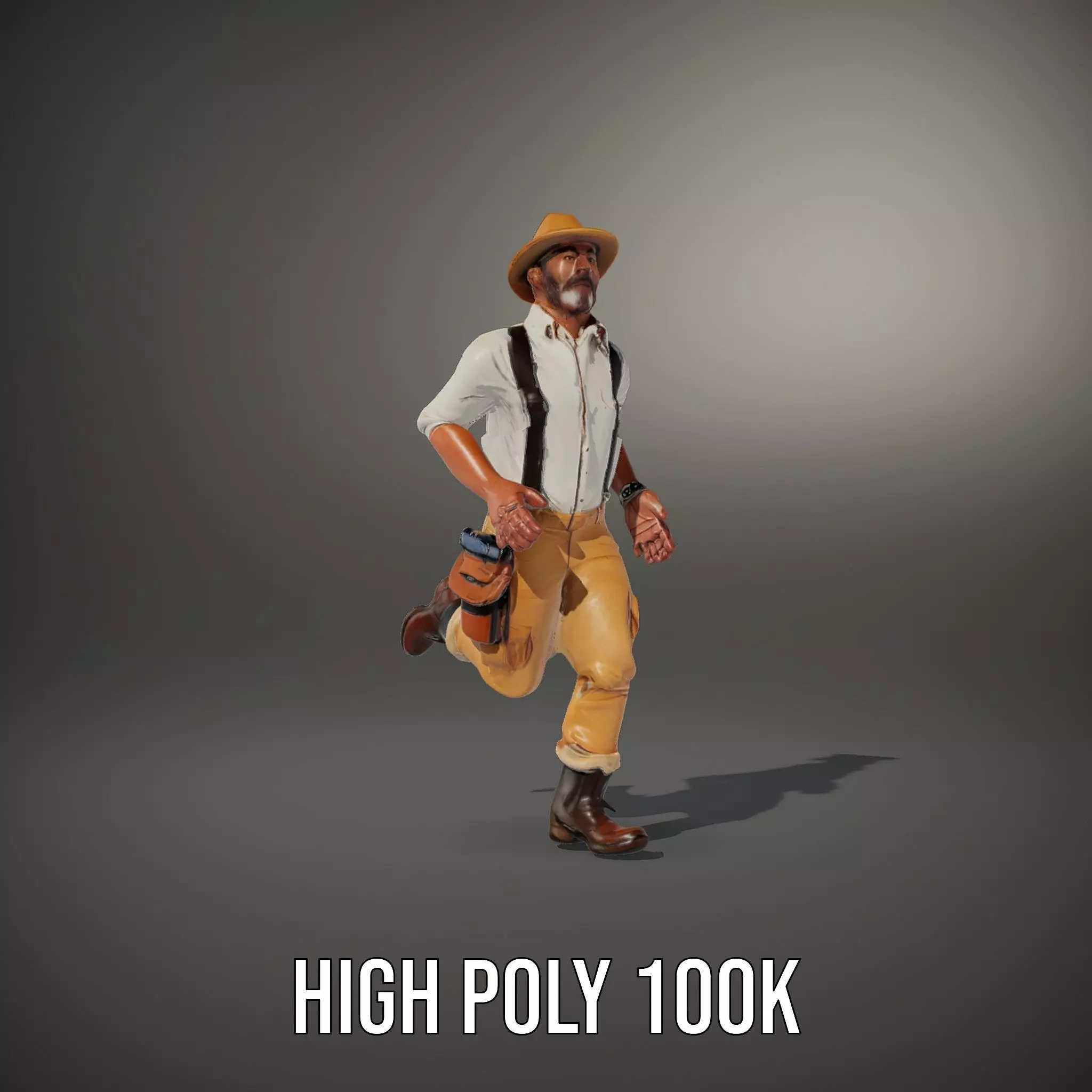 Explorer Outfit model pack Low-poly 3D model_10