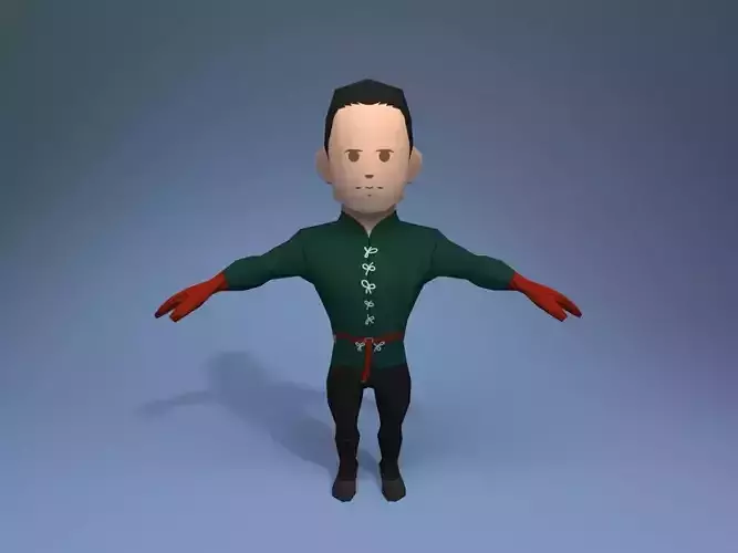 Medieval character prince