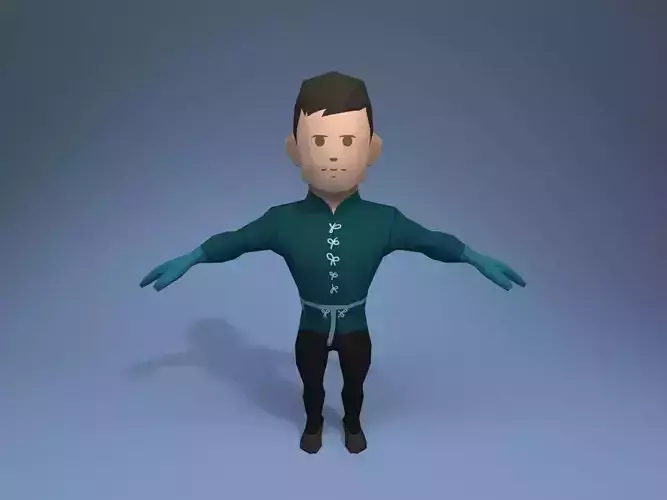 Medieval character prince