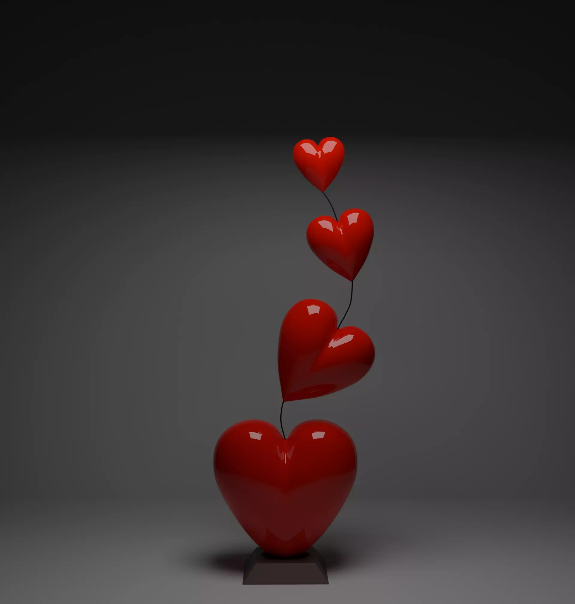 heart Coeur Free low-poly 3D model
