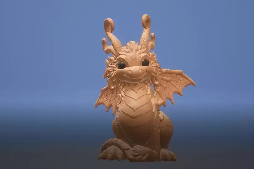 Cute fantasy dragon 3de printable model 3D print model_0