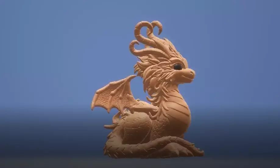 Cute fantasy dragon 3de printable model 3D print model_2