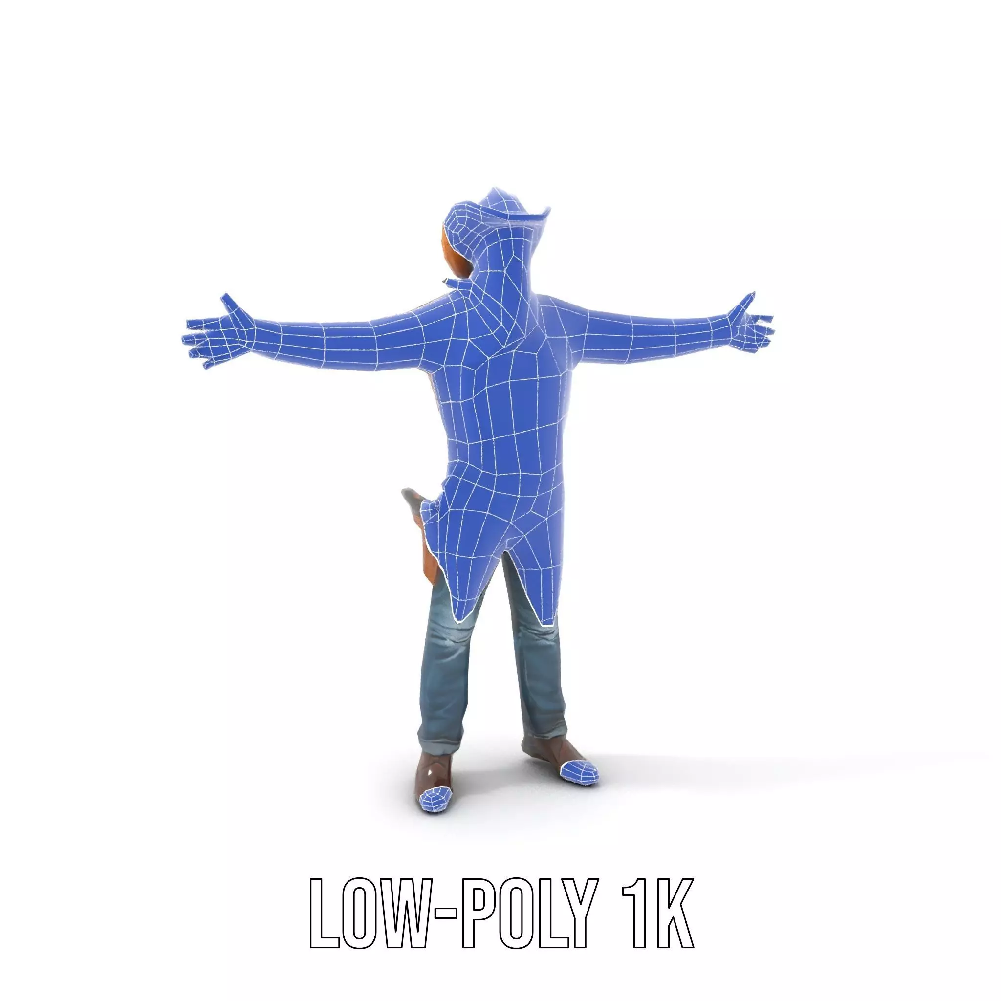 Classic Cowboy Outfit model pack Low-poly 3D model_22