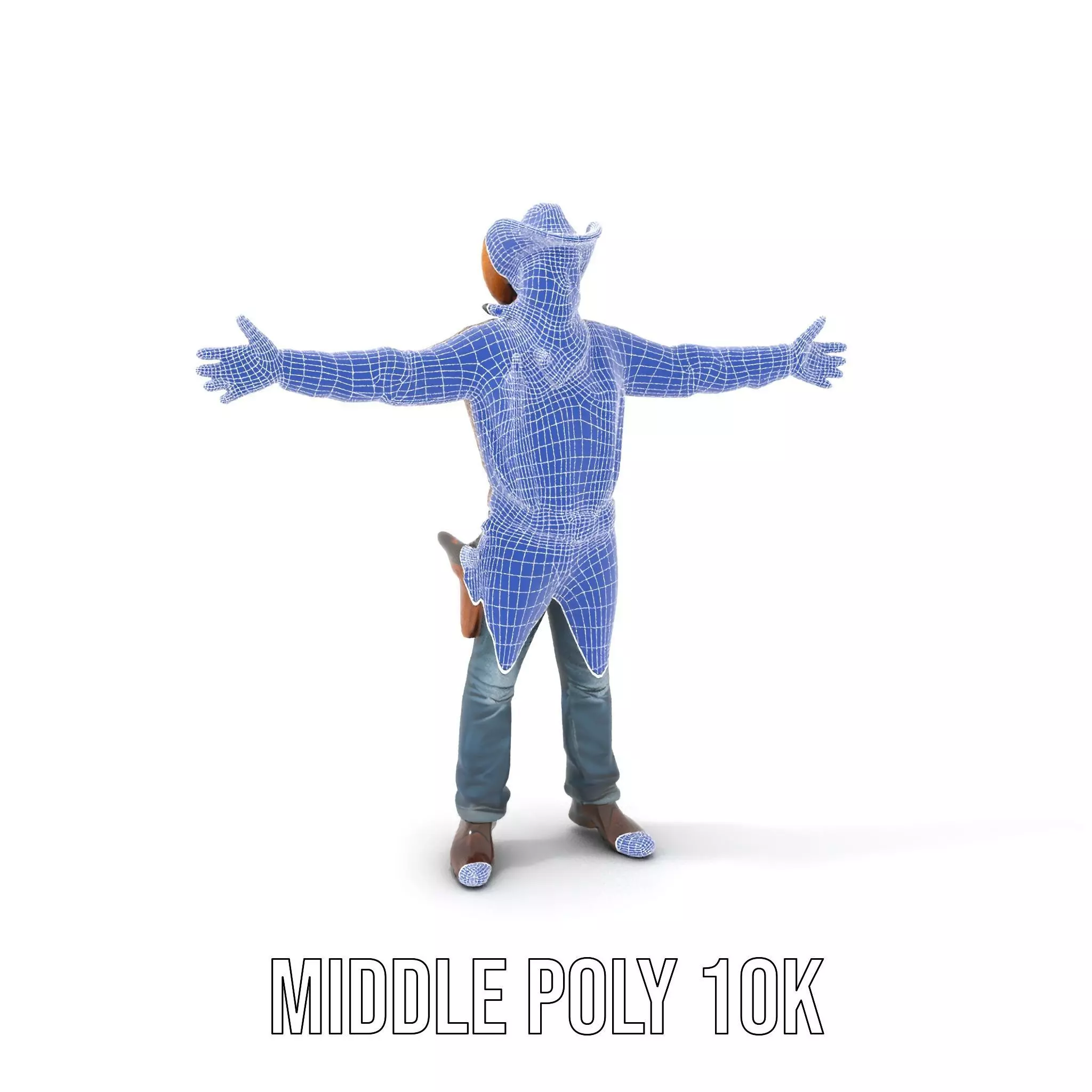 Classic Cowboy Outfit model pack Low-poly 3D model_11