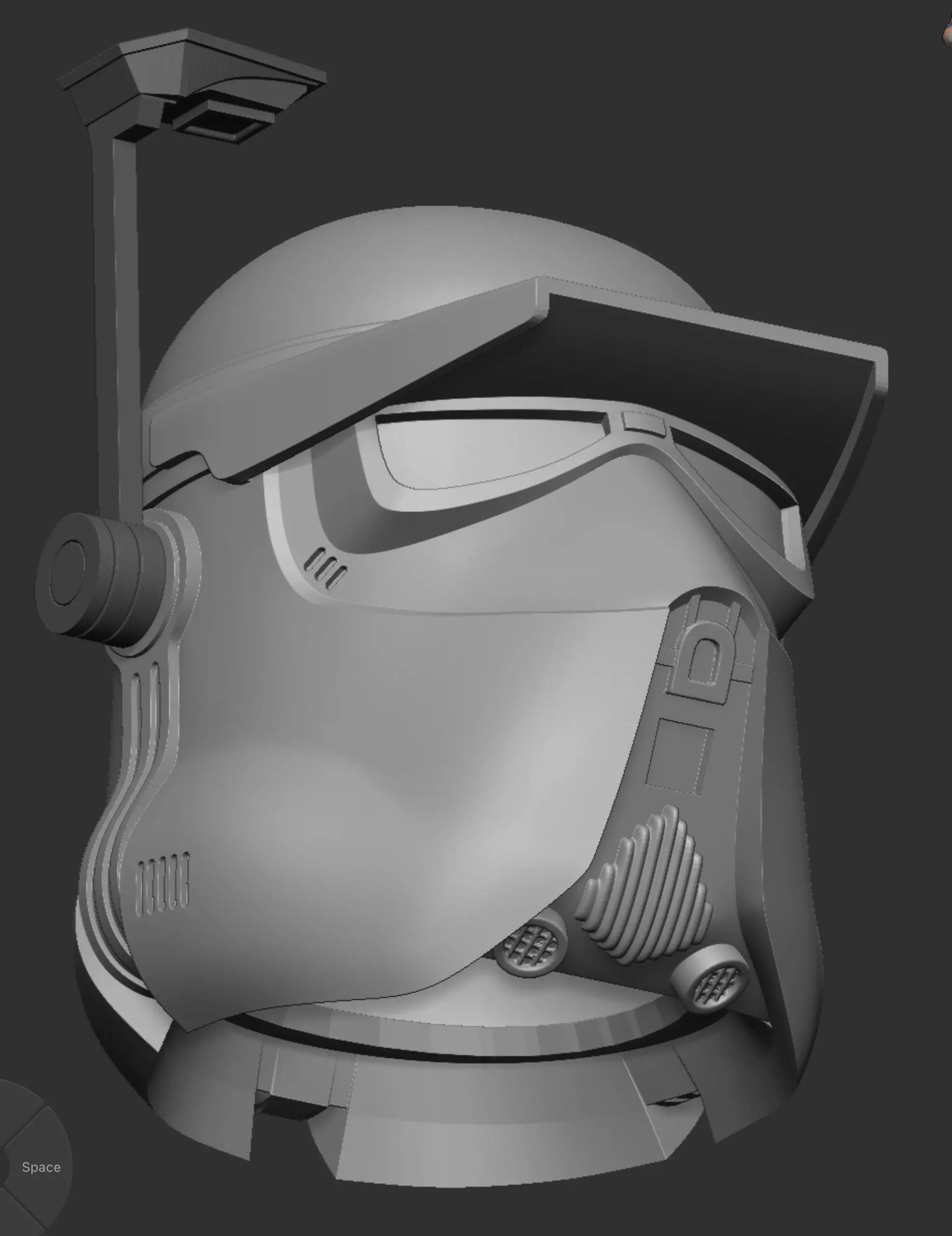 AT-RT One6 Scale Helmet 3D print model_2