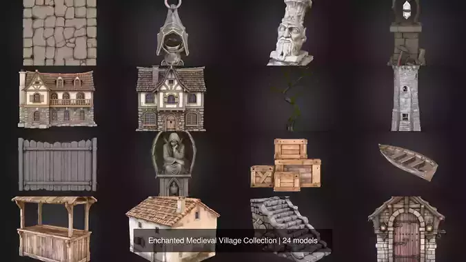 Enchanted Medieval Village Collection  Enchanted Medieval Village Collection