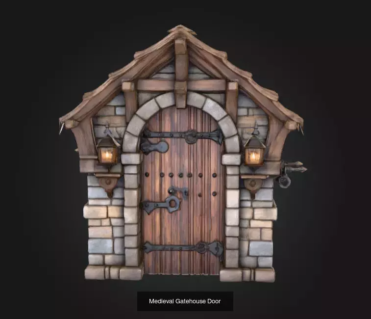 Enchanted Medieval Village Collection _13