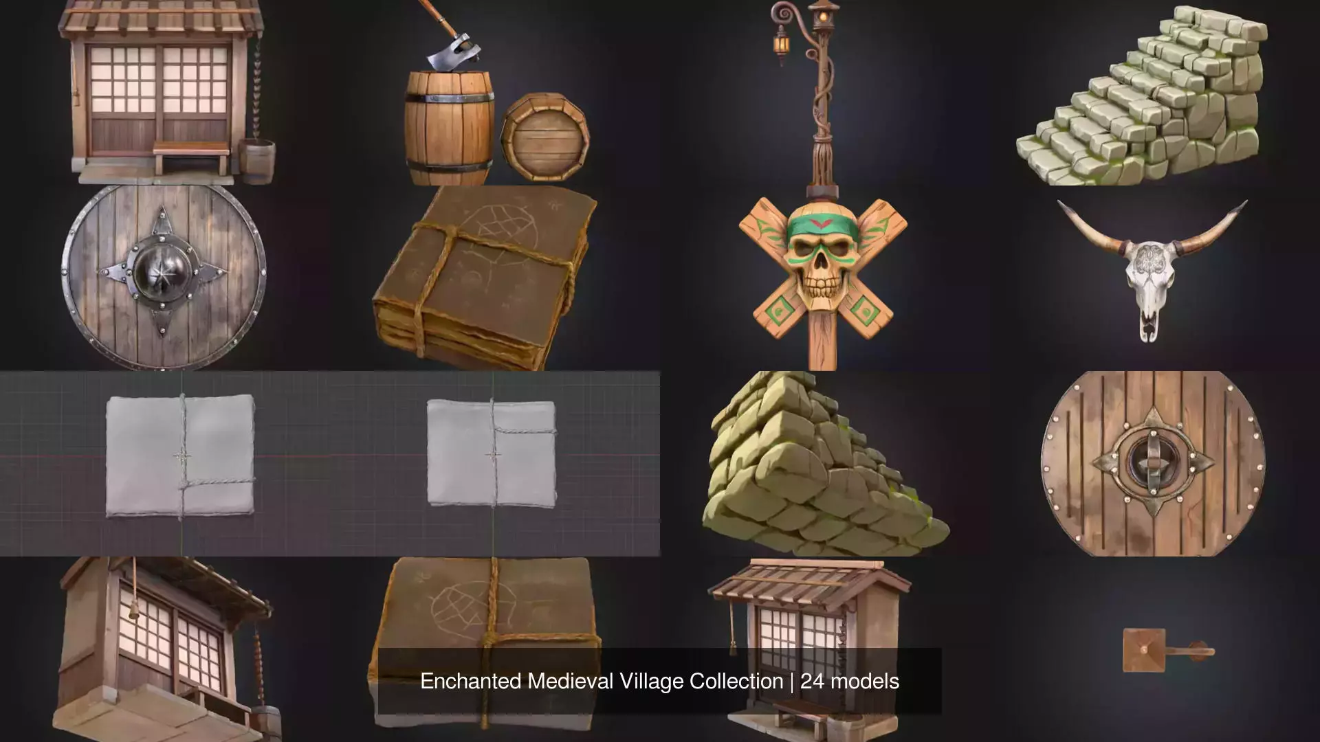 Enchanted Medieval Village Collection _2